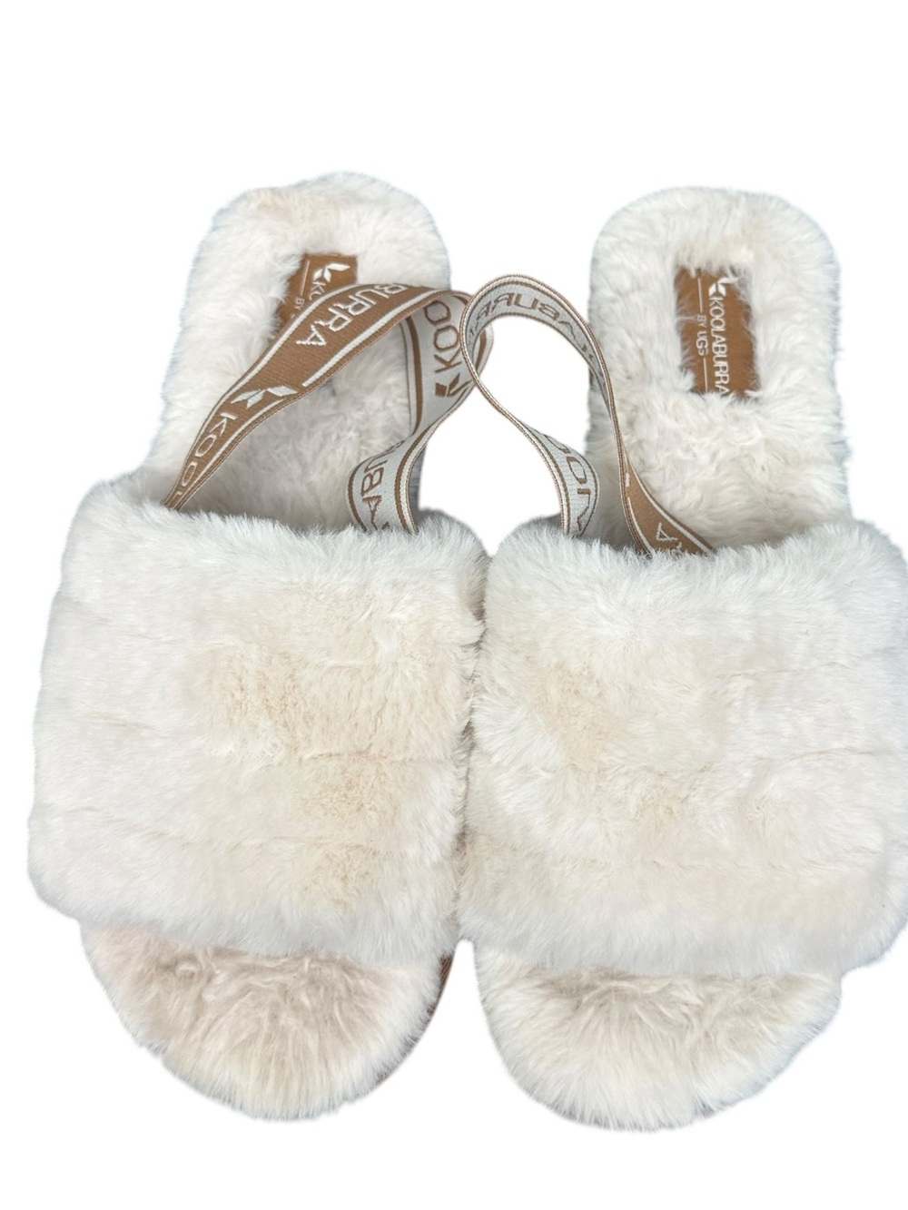 Koolaburra by UGG Fuzz'n ll Plush Faux-Fur Slide Slipper Sandals Size 9 - Picture 3 of 10